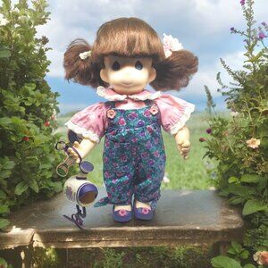 Precious Moments Garden of Friends Doll - Pansy - July - # 1431-2nd Edition